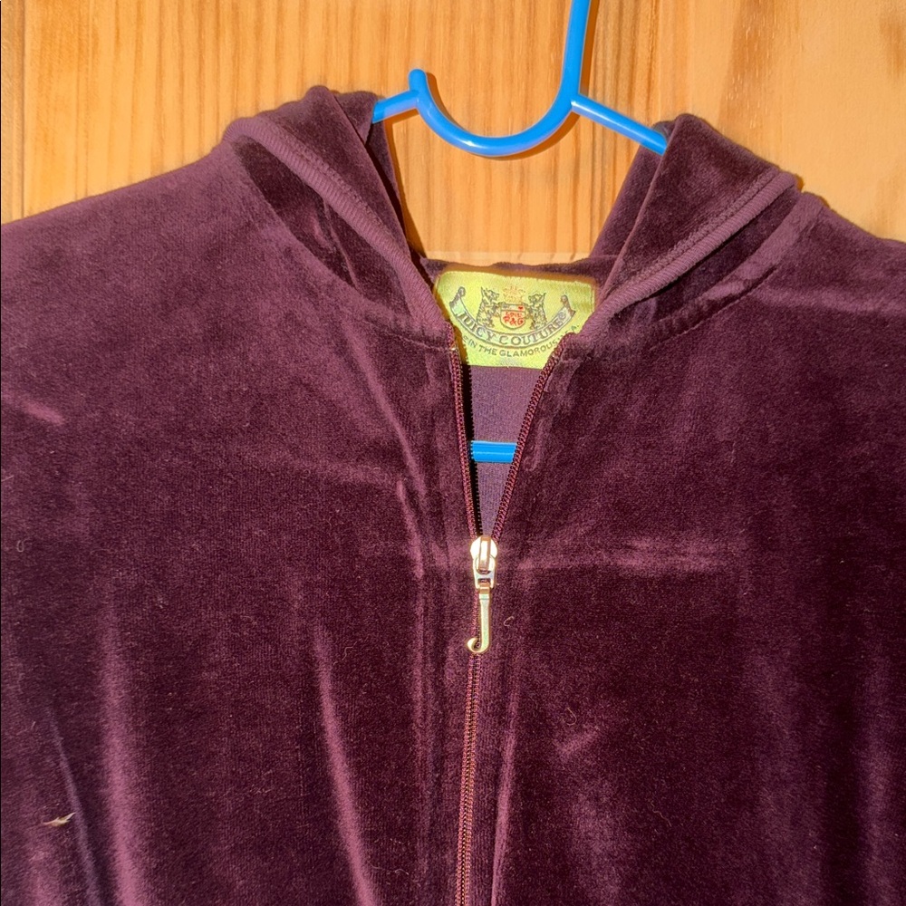 Vintage Juicy Couture Rich Purple Velour Jacket